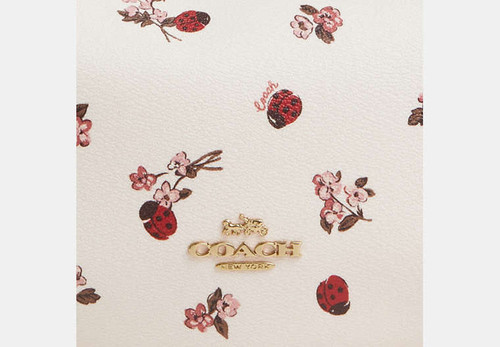 COACH Payton Hobo Bag With Ladybug Floral Print NOVELTY PRINT/GOLD/CHALK MULTI Image 9