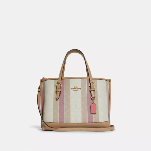 COACH Mollie Tote Bag 25 In Signature Jacquard With Stripes (@Delhi Studio)