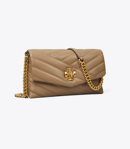 TORY BURCH Kira Chevron Chain Wallet - Sandpiper (Arriving In Delhi)