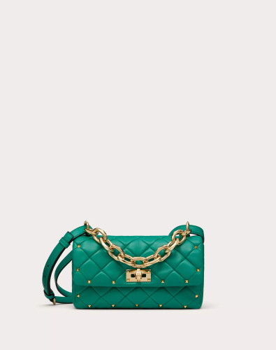 VALENTINO Garavani Rockstud Spike Bag In Patchwork-like Nappa Leather