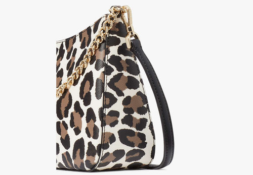 KATE SPADE Madison Spotted Leopard Medium Convertible Crossbody CREAM MULTI Image 6