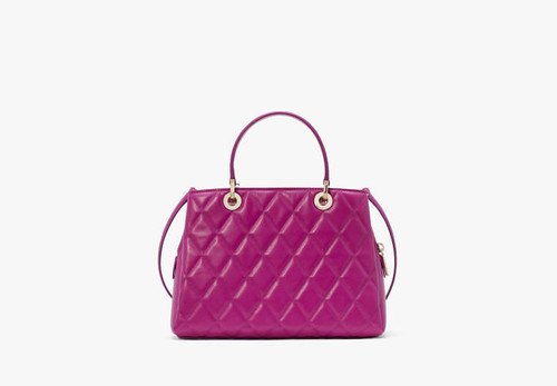 KATE SPADE Carey Quilted Sullivan Satchel BAJA ROSE Image 6