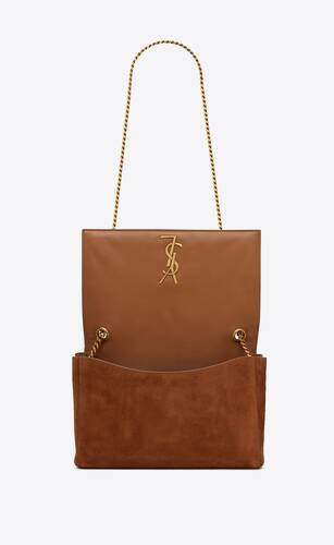 SAINT LAURENT Kate Medium Réversible Chain Bag En Suède Et Cuir Lisse