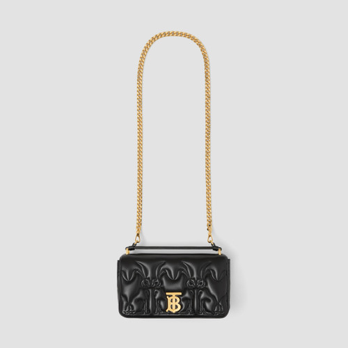 BURBERRY  Rabbit Quilted Leather Small Lola Bag