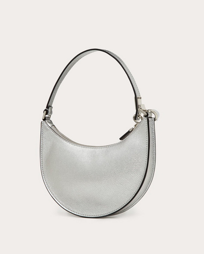 VALENTINO Vlogo Signature Mini Hobo Bag In Grained Calfskin