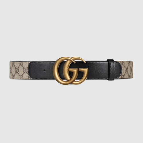 GUCCI Gg Belt With Double G Buckle 4cm