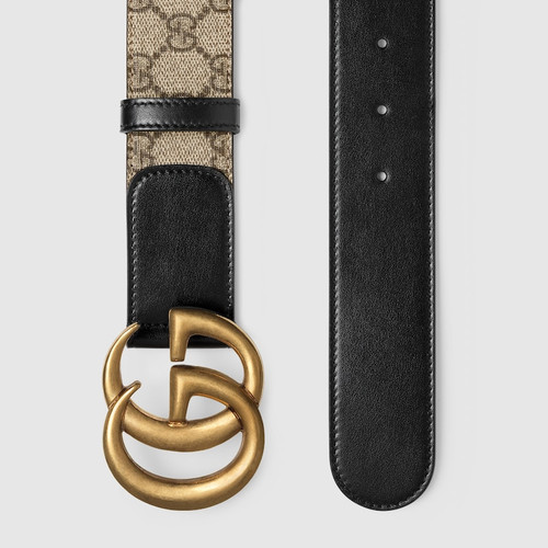 GUCCI Gg Belt With Double G Buckle 4cm