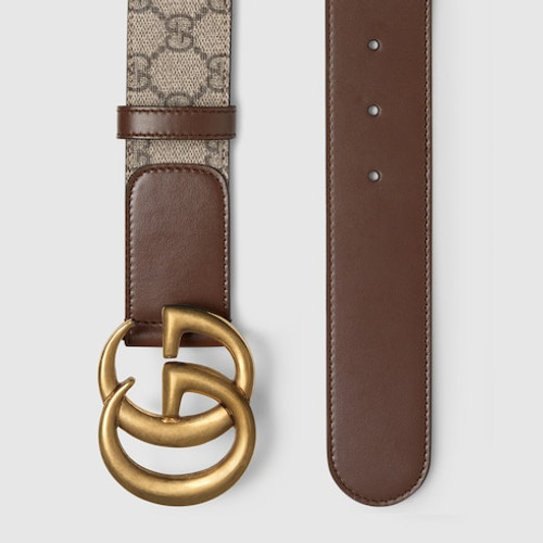 GUCCI Gg Belt With Double G Buckle 4cm