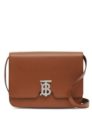 BURBERRY Medium Leather TB Shoulder Bag