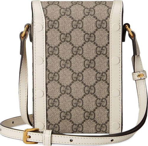 GUCCI Horsebit 1955 Mini Bag - Beige White