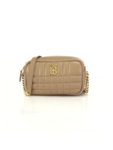 BURBERRY Mini Lola Quilted Camera Bag OAT BEIGE Image 4