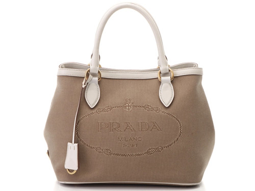 PRADA Logo Top Handle Bag