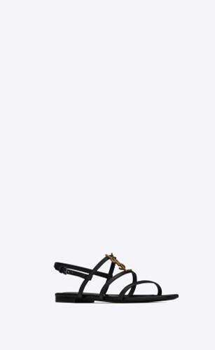 SAINT LAURENT Cassandra  Sandals In Smooth Leather