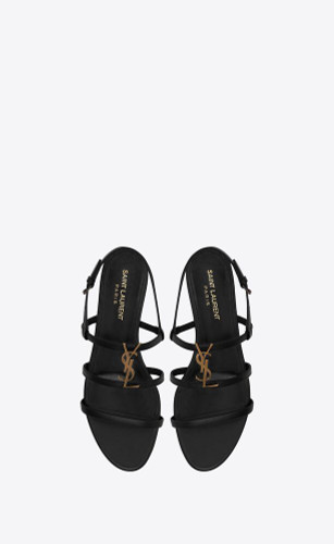 SAINT LAURENT Cassandra  Sandals In Smooth Leather