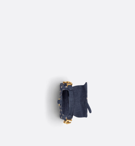 DIOR Micro Saddle Shoulder Bag -Denim Blue