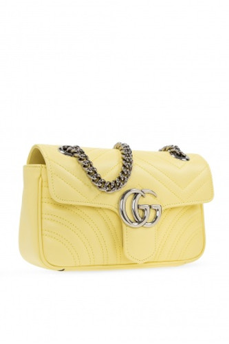 GUCCI Gg Marmont Mini Shoulder Bag - Yellow