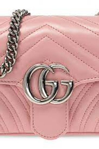 GUCCI Gg Marmont Mini Shoulder Bag - Pink