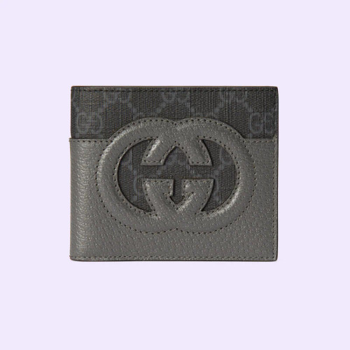 GUCCI Wallet With Openwork Gg Detail