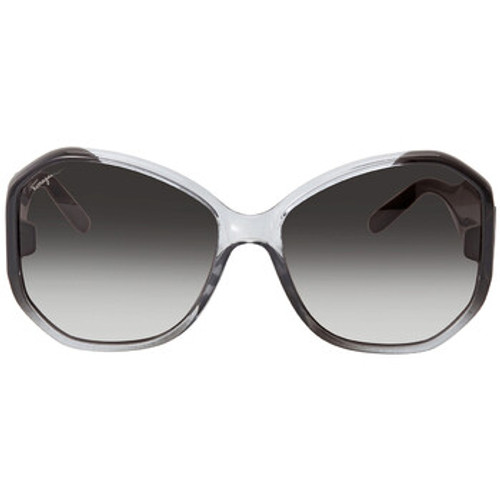 SALVATORE FERRAGAMO Grey Gradient Butterfly Ladies Sunglasses