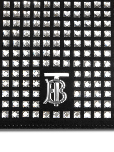 BURBERRY  Crystal Studded TB Pouch