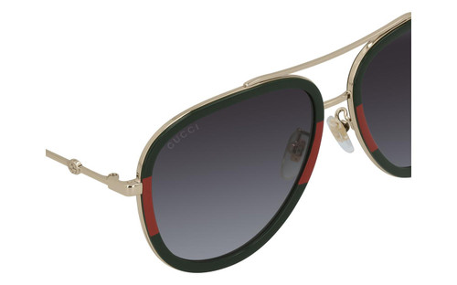 GUCCI Grey Gradient Pilot Unisex Sunglasses