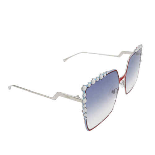 FENDI Blue Gradient Butterfly Ladies Sunglasses