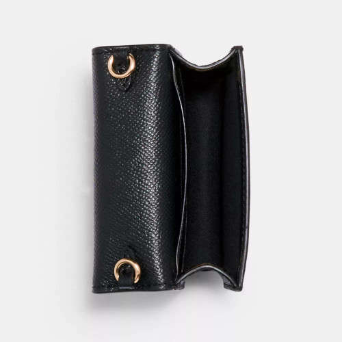 COACH Mini Wallet On A Chain -Black