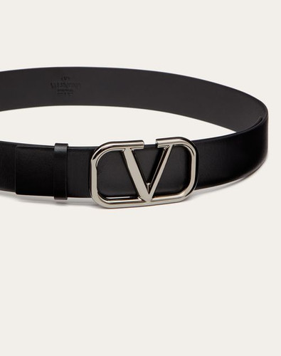 Ceinture Vlogo Signature En Veau. Hauteur : 40 Mm