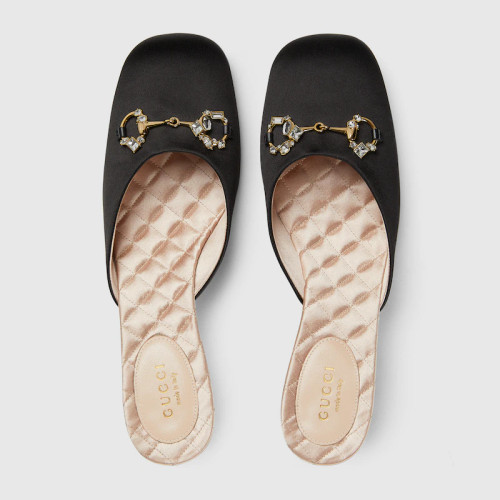 GUCCI Women Mules With Horsebit Detail