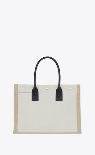 SAINT LAURENT Left Bank Canvas Tote Bag