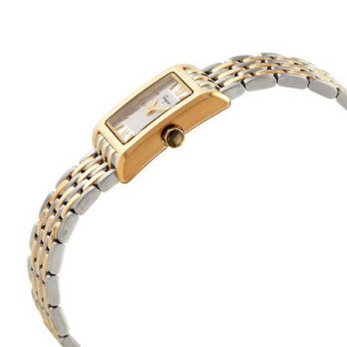 SALVATORE FERRAGAMO Lace Quartz Silver Dial Two-Tone Ladies Watch