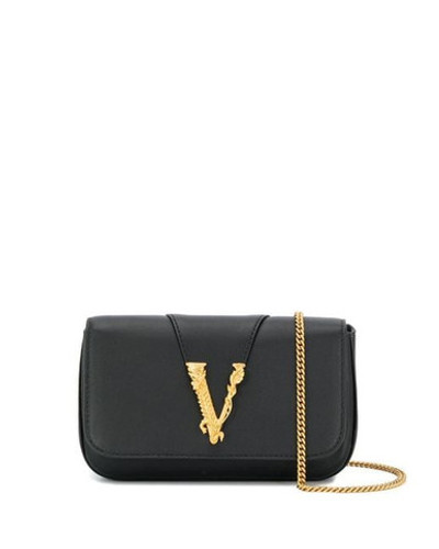 VERSACE Women's Virtus Evening Bag Black
