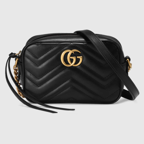 GUCCI Mini Quilted Gg Marmont Bag