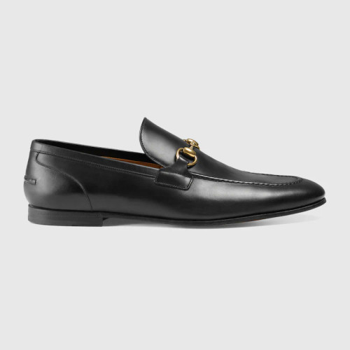 GUCCI Jordaan Leather Loafers