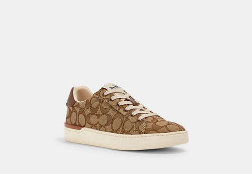 COACH Clip Low Top Sneaker KHAKI/SADDLE Image 10