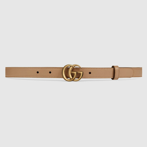 GUCCI  Double G Buckle With Leather Belt
