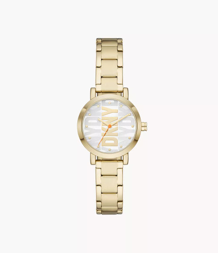 DKNY Soho Three-Hand Gold-Tone Stainless Steel Watch Ny6647 Image 1