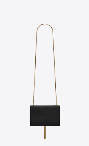 SAINT LAURENT Kate Tassel Small In Crocodile-embossed Leather