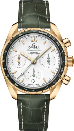 OMEGA Speedmaster 38 Silver Dial Yellow Gold Men'S Watch 324.63.38.50.02.004 Image 1