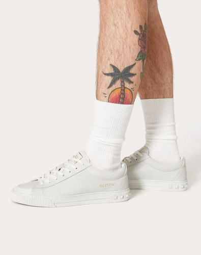 VALENTINO Cityplanet Calfskin Sneakers