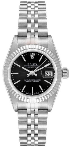 ROLEX Datejust 31 Steel Black Dial Women's Watch 68274