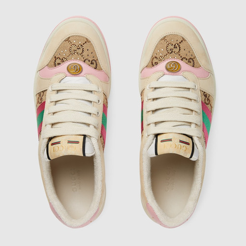 GUCCI Screener Sneakers With Crystals For Women