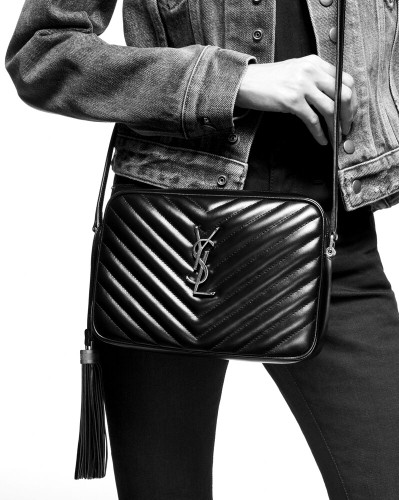 SAINT LAURENT Lou In Quilted Leather