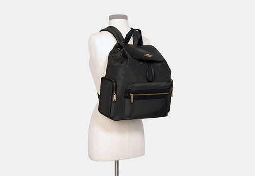 COACH Baby Backpack GOLD/BLACK Image 9