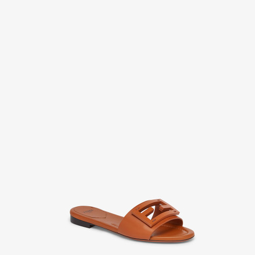 FENDI Baguette Leather Slides