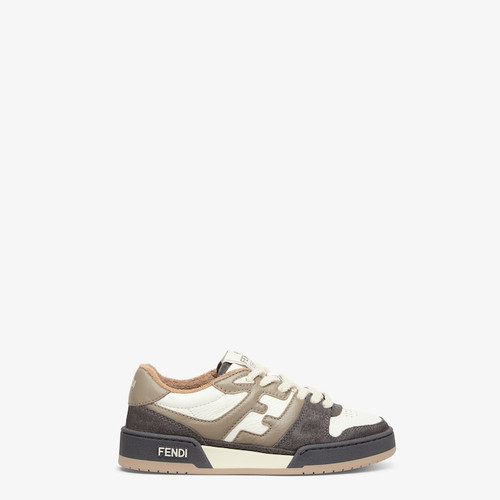 FENDI Match Multicolour leather low-tops