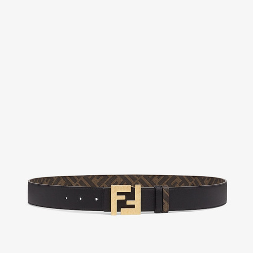 FENDI FF Squared Belt Reversible Belt In FF Fabric