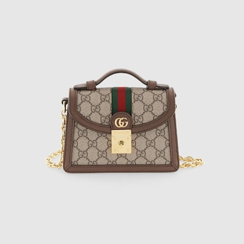 GUCCI Ophidia Mini Shoulder Bag With Gg Pattern