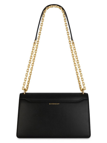GIVENCHY Medium 4G Bag In Leather With Chain BLACK Image 4