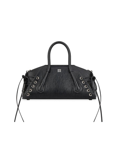 GIVENCHY Mini Antigona Stretch Top Handle Bag In Corset Style Leather BLACK Image 5